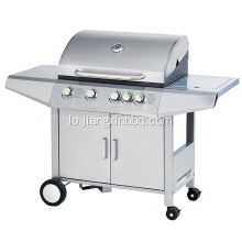 4 Burners Stainless Steel Gas ປີ້ງ BBQ